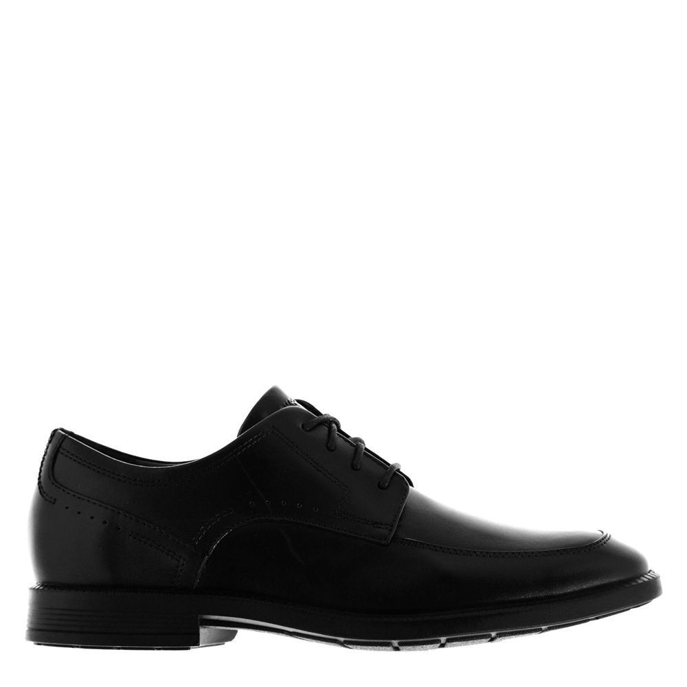 Rockport Modern Apron Leather - Mens Dress Shoes - Black - NZ (MWN-249380)